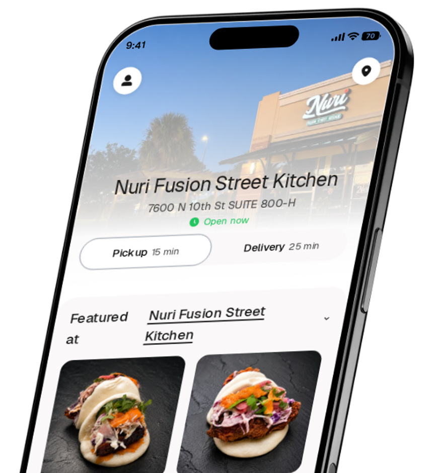 Nuri Fusion Street Kitchen app preview