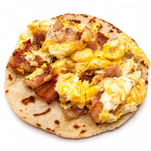 BT Bacon & Egg Taco.