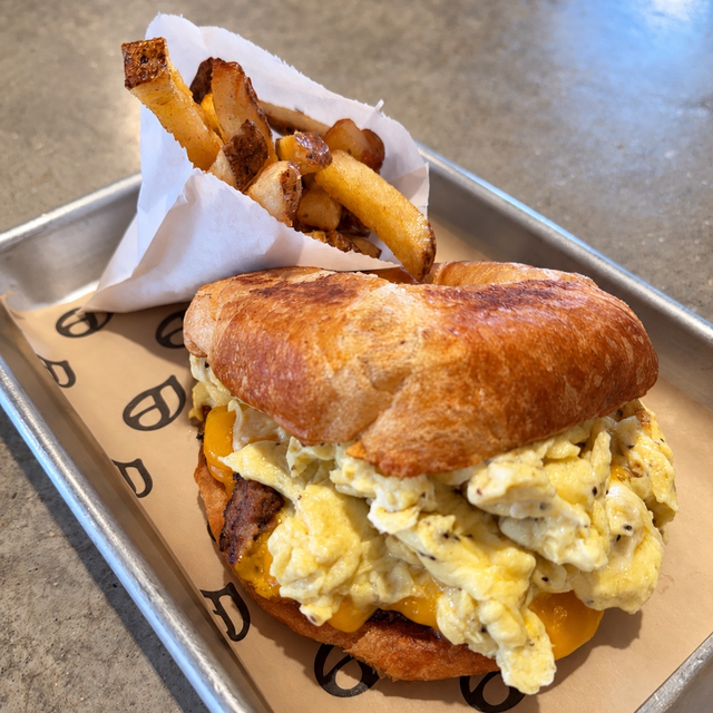 Sausage, Egg & Cheese Croissant.