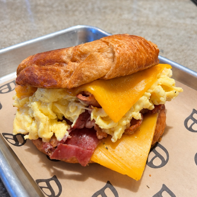 Bacon, Egg & Cheese Croissant.