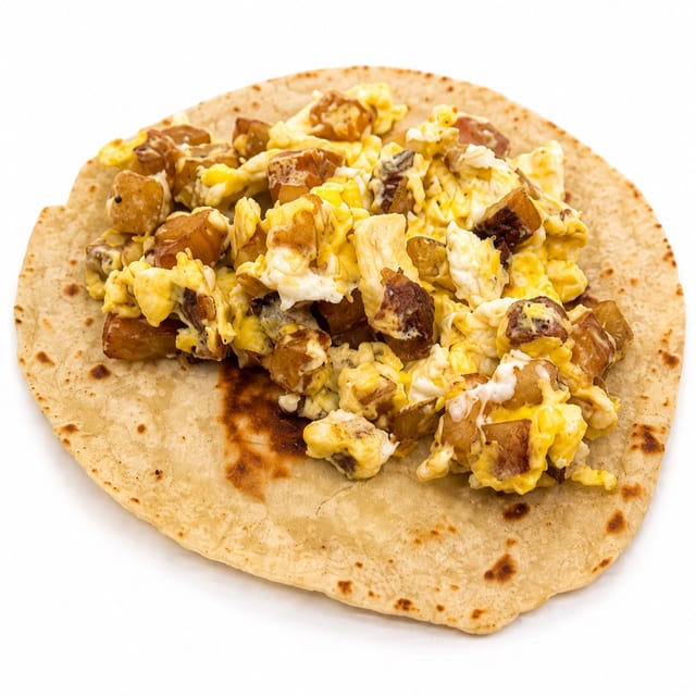 BT Potato & Egg Taco.