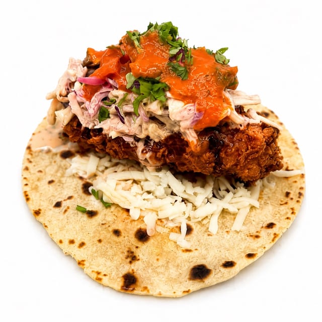 Kicken Shicken Taco.