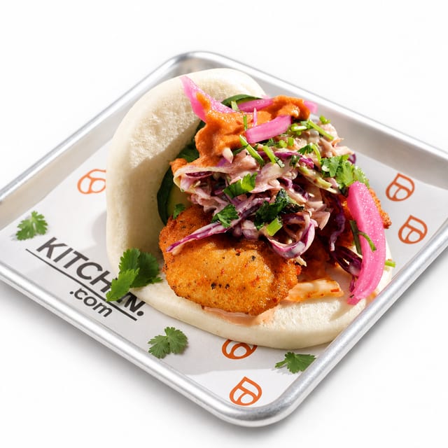 Fried Shrimp Bao.